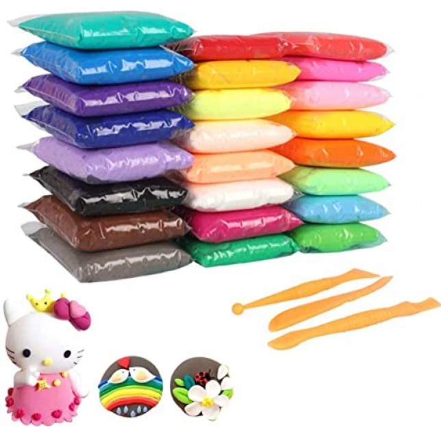 Air Dry Clay Colors Set with Tools Pack-36 Pcs