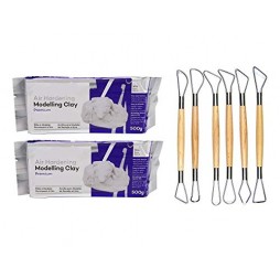 Baking Clay with Clay Pottery Tools