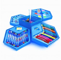 Colors Box Color Pencil,Crayons, Water Color, Sketch Pens Set of 46 Pieces