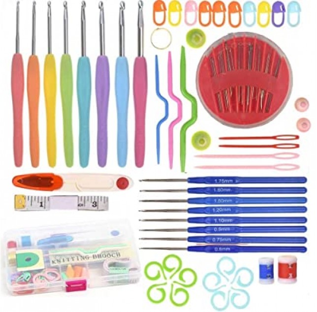 Crochet Hook Set Knitting Kit-77 Pcs