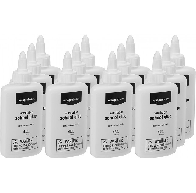 Non toxic Washable Liquid Glue-12 Pack