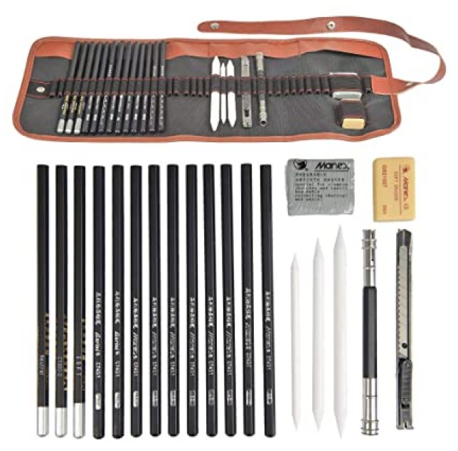 Professional Sketching & Drawing Art Tool Kit-21 Pcs