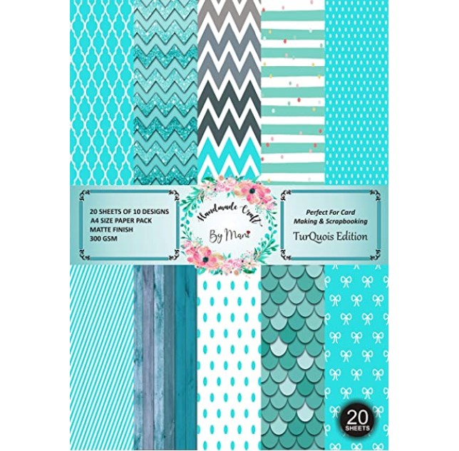 Scrapbooking Paperpack A4 20 Sheet of 10