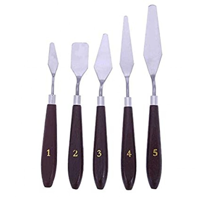 Stainless Steel Palette Scraper-5Pcs