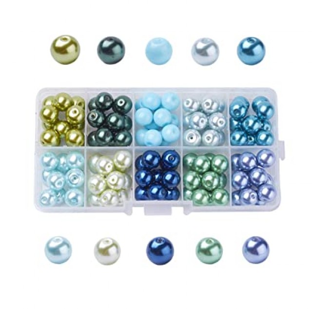 Tiny Satin Luster Glass Pearl Bead-200pcs